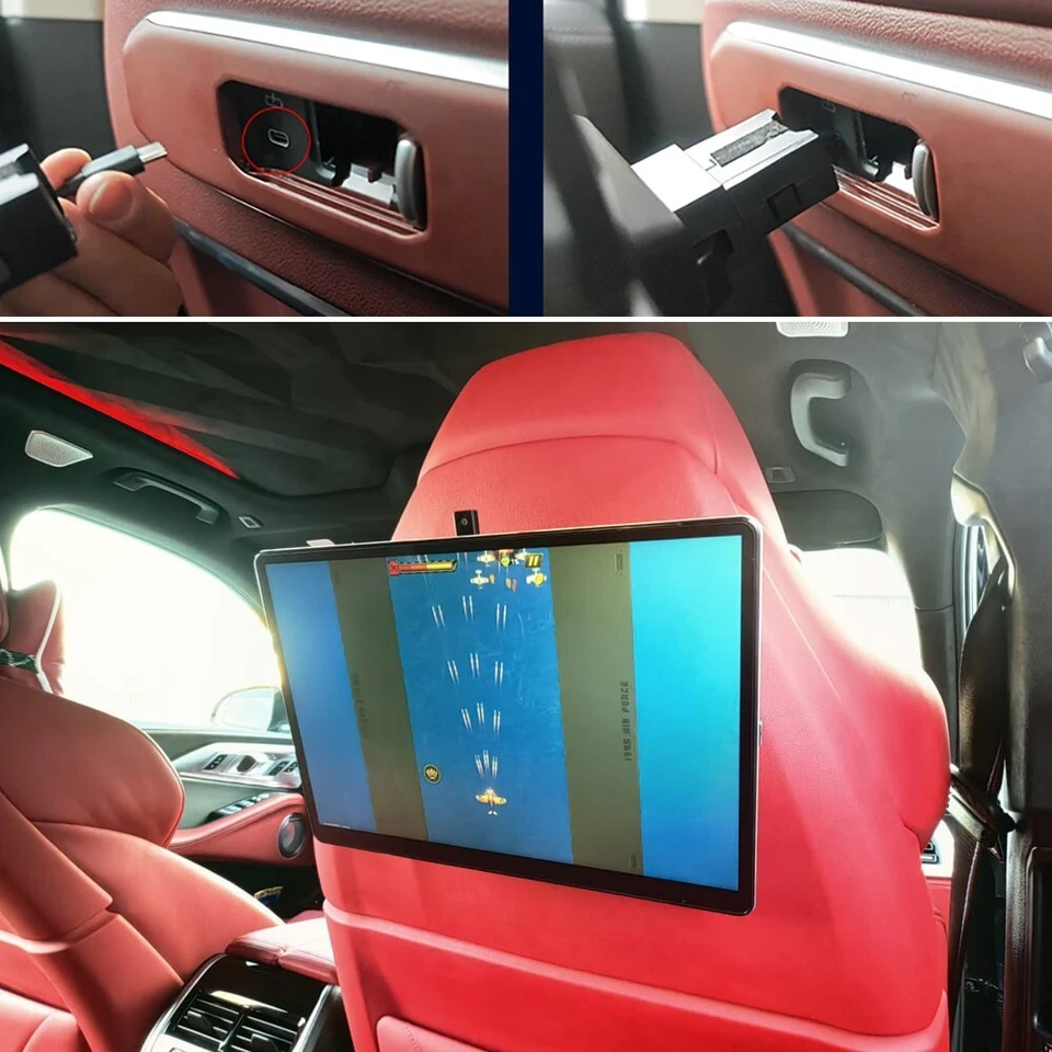 Car Headrest HDMI Screen 4G+64G Android Rear Seat Entertainment For BMW 5 series - Image 1 of 4