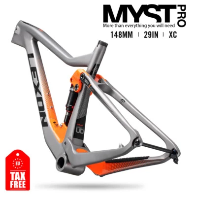 27.5/29in Carbon Full Suspension MTB Bicycle Frame XC Downhill Bike Frame Boost - Image 1 of 4
