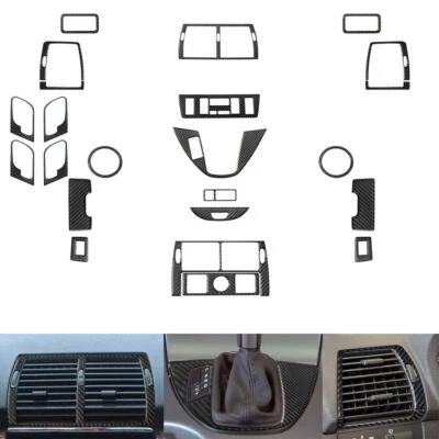 Juego de 19 piezas de cubierta interior completo de fibra de carbono para BMW X5 E53 2000-2006 Foto 1 de 4