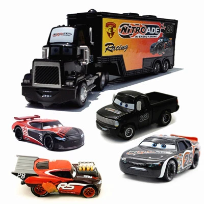 Disney Pixar Cars NO.28 Tim Treadless Racers Pickup Mack Truck Kids Toy - Image 1 of 2