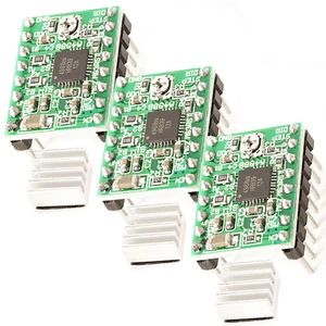 3 x A4988 Schrittmotor-Treiber-Modul mit Kühlkörper kompatibel mit Arduino und R - Bild 1 von 6