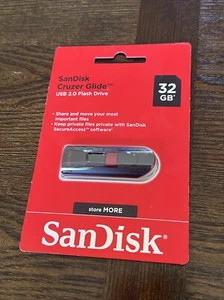 SanDisk Cruzer Glide USB 2.0 Flash Drive 32GB - NEW - Picture 1 of 2