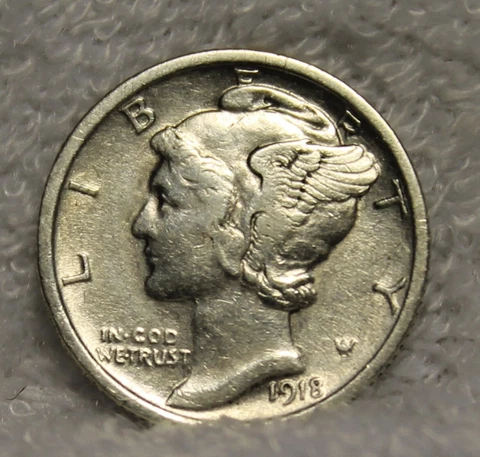 mercury dimes 1918 Cover