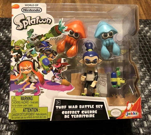 World of Nintendo Splatoon Turf War Battle Set. Jakks Pacific. Brand New Cover
