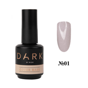 DARK Gel nail polish - BASE Rubber/Hard/Cover/Color! TOP No-Wipe/Glitter/Matte!