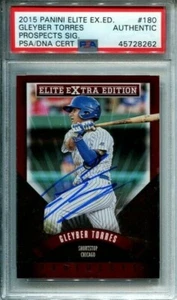 Gleyber Torres 2015 Yankees Panini RC signed PSA/DNA auto slabbed baseball card - Picture 1 of 2