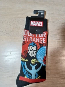 Marvel Doctor Strange Comic Book Crew Socks NEW /w Tags Bioworld 8-12 - Picture 1 of 5