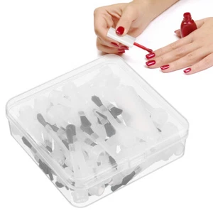 50 Pcs Disposable Nail Polish Brush Work Manicure Set Fingernail Replacement - Bild 1 von 12