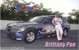 2011 BRITTANY POE "MISS UARA" LATE MODEL SERIES POSTCARD - Picture 1 of 1