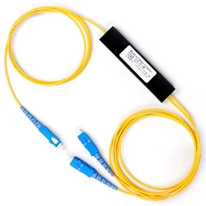 1 2 Faser Optik Splitter Spleiß Box Splitter SC Port FTTH Faser5270 - Photo 1/6