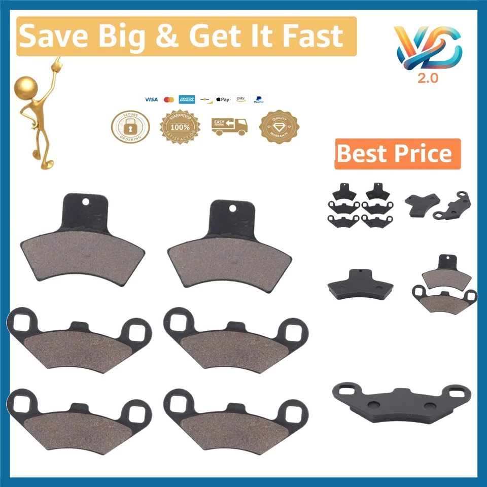 Brake Pads for Polaris Sportsman 500 HO Scrambler 400 Trail Blazer 250 - Imagem 1 de 4