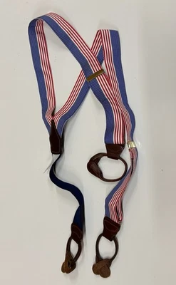 BARRONS-HUNTER Suspenders American Flag Monticello Thomas Jefferson Memorial - Image 1 of 4
