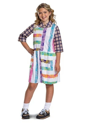 Disfraz Niñas Stranger Things Eleven Retro Vestido a Cuadros Disfraz Halloween Foto 1 de 4