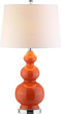 Contemporary Bedside Lamp Dimmable Touch LED with USB Ports for Office - Image 1 of 4