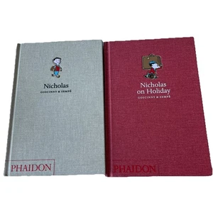 Nicholas Goscinny & Sempe Books Hardcover Rare Kids Phaidon Felt Cover 00s x2 - Bild 1 von 11