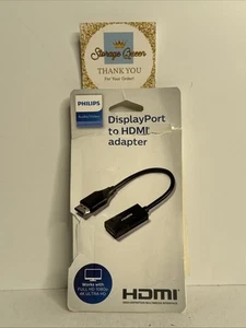 Philips Display Port to HDMI Adapter ~ Black - Picture 1 of 3