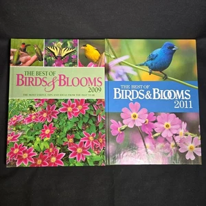 Best of Birds and Blooms 2009 and 2011 Hardcover Garden Birding Photography Lot - Picture 1 of 16