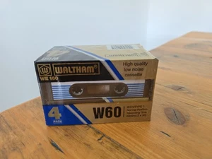 4 x Vintage Waltham Audio W60 Normal Position Kassette noch versiegelt - Bild 1 von 4