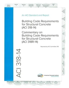 Highlighted and Tabbed ACI 318-14 Building Code Requirements 318R-14 Commentary - Imagen 1 de 2