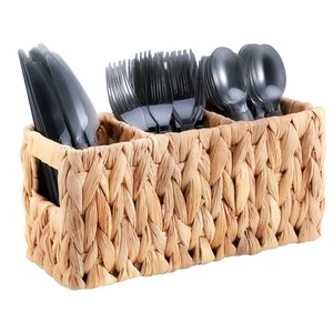 Niuirt Vimini Festa Argenteria Caddy, Piccole Posate Plastica Giacinto Acqua Ut... - Foto 1 di 7