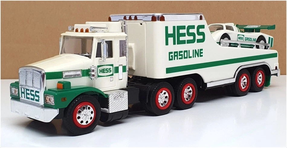 Hess Appx 30 cm de largo HES04 - Camión de juguete y corredor con luces - Blanco/Verde Foto 1 de 4
