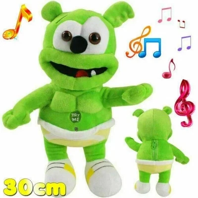 NEW Gummy Bear Plush Green Singing Bear Toy Christmas Celebration Props Toys - Image 1 of 4
