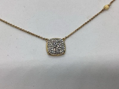 Kate Spade New York Clay Pave Small Square Pendant Necklace - Image 1 of 4