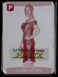 2025 Leaf Metal Pristine #209 Hayley Atwell piastra di stampa magenta 1/1 - Foto 1 di 2