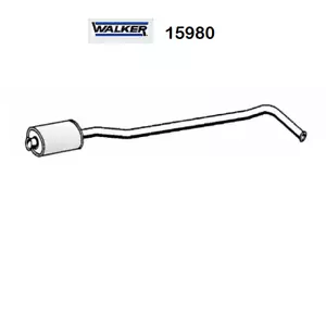SILENZIATORE CENTRALE RENAULT CLIO I WALKER PER 7700797710 - Imagen 1 de 1