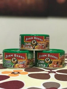 Ayam Brand Tuna Chilli Canned Food Preserved Food Camping (160g X 4 Pcs) - Pedas - Picture 1 of 4