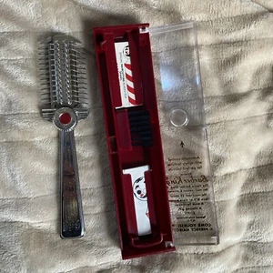 Vintage Barber King Razor Stainless Steel Made In USA Used W/ unopened Blades - Picture 1 of 6