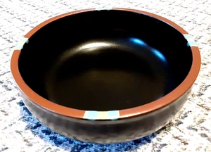 Set of 2 DANSK Mesa Black 6 1/8" Cereal Bowls Vintage Portugal - Picture 1 of 3