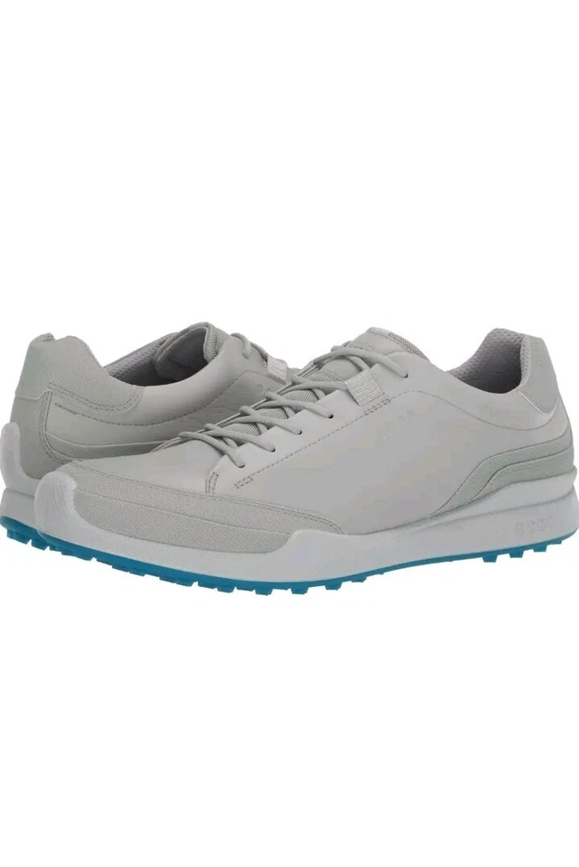 Ecco Mens US11 Golf Biom Hybrid Shoes Grey/Blue 131664
