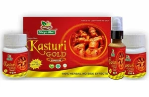 Divya Shri Herbal kasturi Gold (90 Capsule and 50 ml Lotion) - Picture 1 of 3