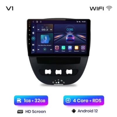 10.1" Para Peugeot 107 2005-2014 1G+32GB Android 12 Autoradio GPS Navi BT WIFI. - Imagen 1 de 4