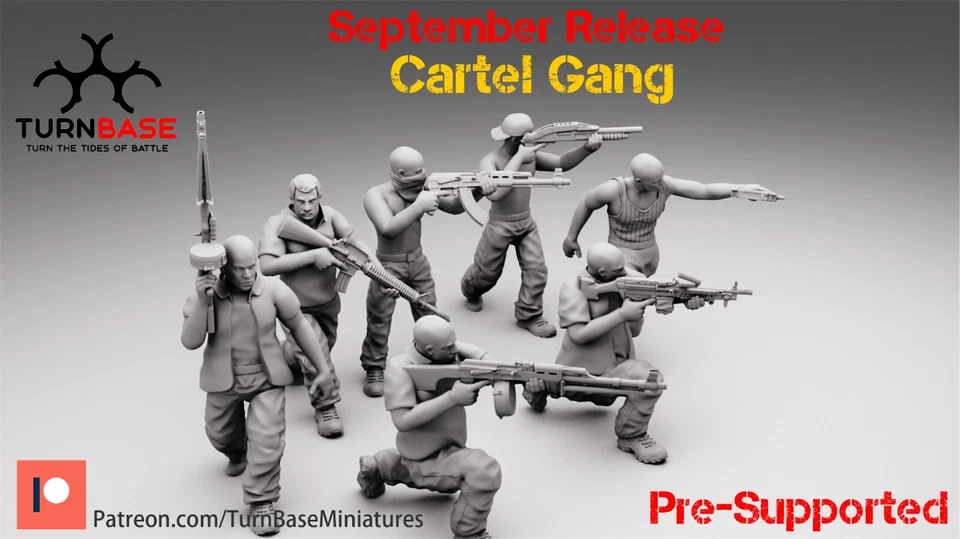 Miniaturas Turnbase Modern Cartel Gang Criminal Element Zona Alfa Spectre 28 mm + Foto 1 de 1