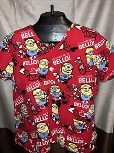 2X Disney scrub shirts size Large Minions and Winnie the Pooh 35 - Picture 1 of 10