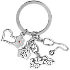 Doctor Charms Jewelry Making Stethoscope Keychain Alloy Key- Holder