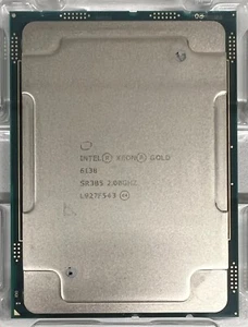 SR3B5 INTEL XEON GOLD 6138 2.00GHZ 20-CORE 27.5MB 125W CPU PROZESSOR - Bild 1 von 1