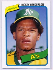 2006 TOPPS ROOKIE OF THE WEEK #21 OF 25 RICKEY HENDERSON - OAKLAND ATHLETICS