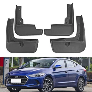 4pcs Mud Flaps Splash Guards Mudflaps Mudguards Fit HYUNDAI ELANTRA SEDAN 17 20 - Picture 1 of 12