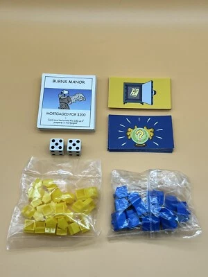 The Simpsons Monopoly - 2001 - Deeds, Cards, Homes, Dice - Replacement Pieces - Image 1 of 4