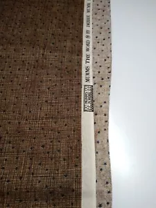 Debbie Mumm Mumm's the Word Brown Background Blue/Black Lines/Stars 19" x 35" - Picture 1 of 2