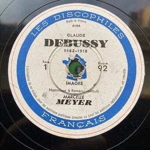 DISCOPHILES FRANCAIS 4X78RPM DF92-95 MARCELLE MEYER DEBUSSY COMPLETE SET RARE - Picture 1 of 7