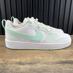 Nike Court Borough Low Recraft Sz 8.5 Womens Sz 7Y GS White Mint Casual Shoes - Picture 1 of 10