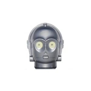 LEGO - Minifig, Head Modified SW C-3PO / K-3PO Protocol Droid with Yellow Eyes - Picture 1 of 1