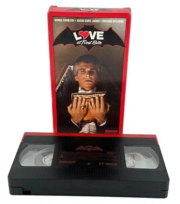Love at First Bite VHS 1979, 1993 Red Gate George Hamilton Red Lip Tape - Image 1 of 4