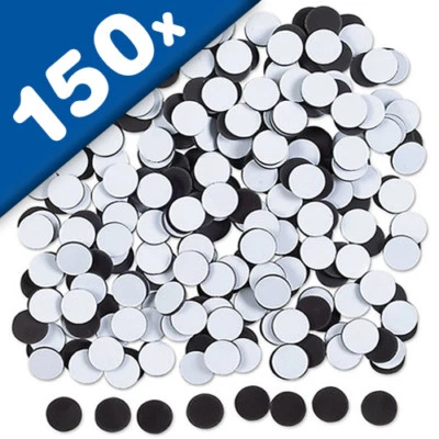 200 x Magnetplättchen selbstklebend rund Ø 14mm x 0,9mm - Magnetpunkte - Bild 1 von 2