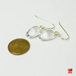 NEW . 18k 14k Pure Gold Petite Light Weight " Ice Berry " Designer Earrings - Picture 1 of 12