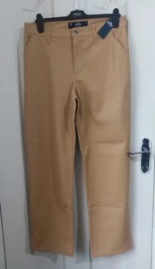 Hollister Tan Faux Leather High Rise Flare Pants 13 R W31 - Picture 1 of 7